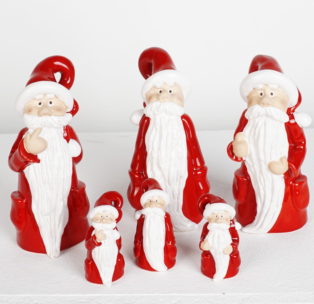 Ceramic Santa with Long Beard image 0